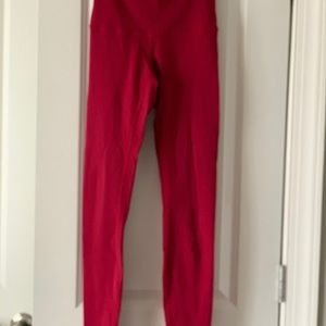 Lululemon High rise Lulon leggings 28” red